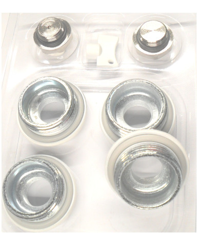 KIT BLISTER TAPPI PER RADIATORE ALLUMINIO 1/2