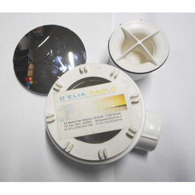 PILETTA PIATTO DOCCIA SIFONATA COPERCHIO CROMO