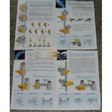 RUBINETTO GAS PRESA PRESSIONE ANGOLO 1 X 3/4