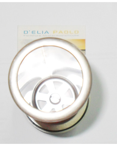PILETTA LAVELLO INOX 11/2 CON TUBO SFIORO 25 CM