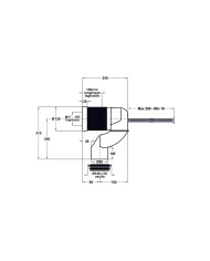 CURVA WC TRASLATA DA 90/110 CIVITAS BONOMINI