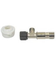 RUBINETTO OTTONE 1/2 CON SUPPORTO POLIETILENE