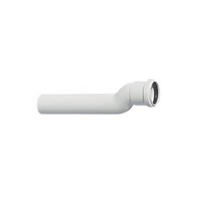 CANOTTO PROLUNGATO ECCENTRICO 24 CM BIANCO D 40 MM
