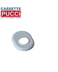 ROSONE OVALE BIANCO CON FORO DA  40 MM