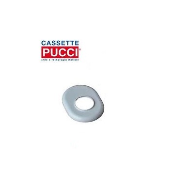 ROSONE OVALE BIANCO CON FORO DA  40 MM