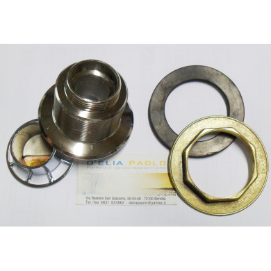 PILETTA SIFONATA OTTONE CROMATO 11/4