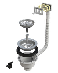 PILETTA LAVELLO FORO 90 11/2 CON TROPPO PIENO RET