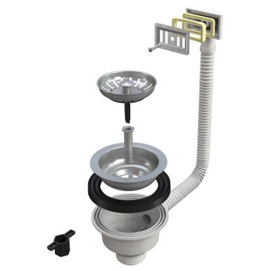 PILETTA LAVELLO FORO 90 11/2 CON TROPPO PIENO RET