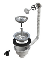 PILETTA LAVELLO FORO 90 11/2 CON TROPPO PIENO TON