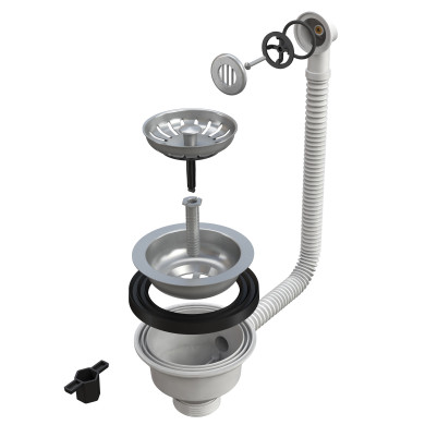 PILETTA LAVELLO FORO 90 11/2 CON TROPPO PIENO TON