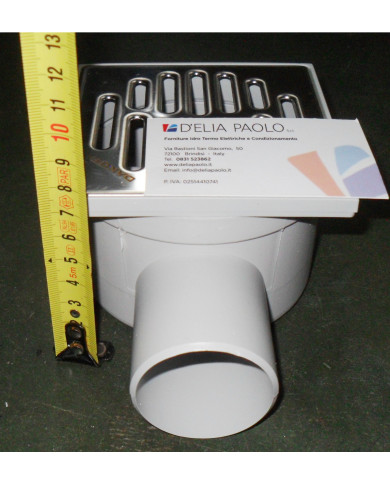 CHIUSINO SIFONATO 10.5 X 10.5 DA 50 LATERALE INOX