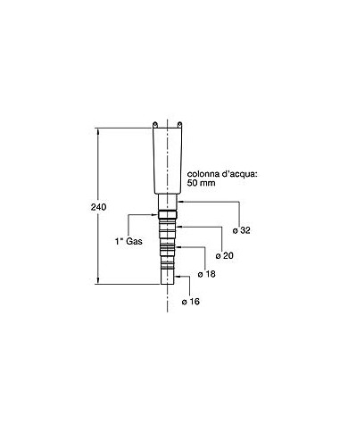 SIFONE SCARICO CONDENSA WALLTRAP UNIVERSALE