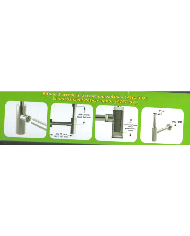 SIFONE INOXMASTER NERO 11/4 X 32