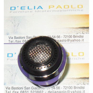 SNODO OTTONE CON AERATORE DOPPIOGETTO 24 X 1 M