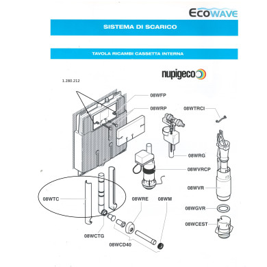 VITE FISSAGGIO CONTROPLACCA ECOWAVE NUPI