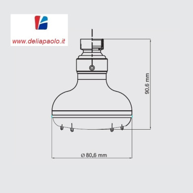 SOFFIONE DOCCIA MAX MONO GETTO LUX
