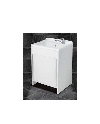 LAVAPANNI COMPACT 60 X 50 BIANCO ASSE RESINA