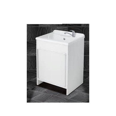 LAVAPANNI COMPACT 60 X 50 BIANCO ASSE RESINA