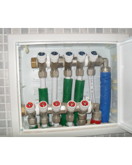 CASSETTA COLLETTORE CON SPORTELLO 260X307X82