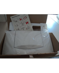 PLACCA CON PULSANTE MONOTASTO BIANCO