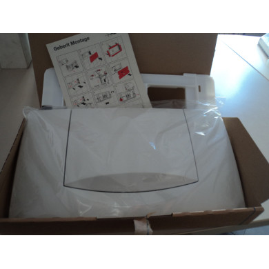 PLACCA CON PULSANTE MONOTASTO BIANCO