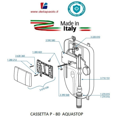 COPPIA VITE M5 X 40 MM FISSAGGIO PLACCA AQUASTOP