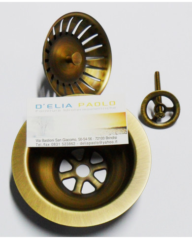 PILETTA LAVELLO CTP ROTONDO OTTONE ANTICATO