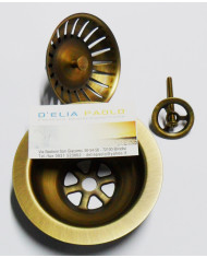 PILETTA LAVELLO CTP ROTONDO OTTONE ANTICATO