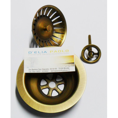 PILETTA LAVELLO CTP ROTONDO OTTONE ANTICATO