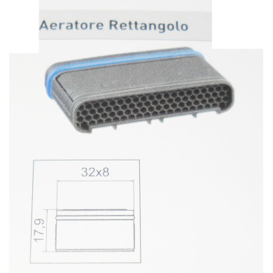 AERATORE NEOPERL RETTANGOLARE 32 X 8 MM