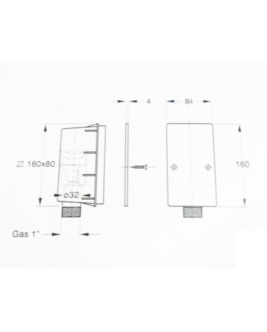 SIFONE CONDENSA INCASSO PER CLIMA PITAGORA 32 MM