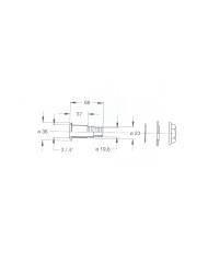 CASSONE 3/4 ATTACCO PORTAGOMMA  23 - 19 MM