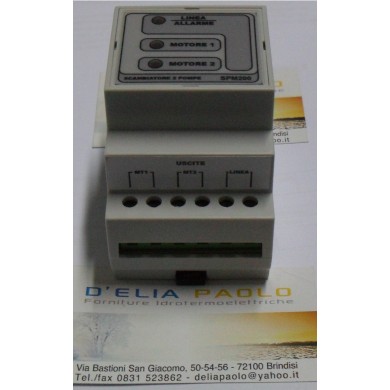 SCAMBIATORE UNIVERSALE PER 2 ELETTROPOMPE 220  V