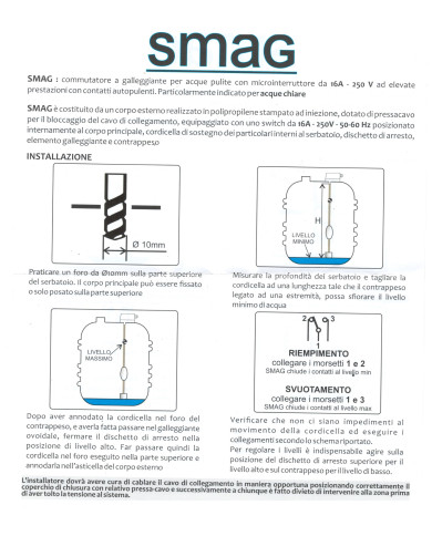 GALLEGGIANTE ELETTRICO SMAG PER ACQUE CHIARE