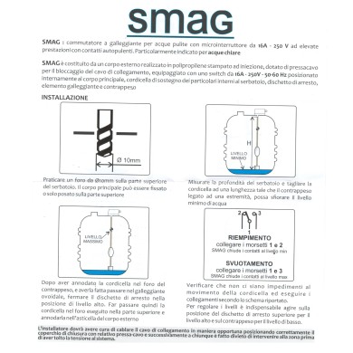 GALLEGGIANTE ELETTRICO SMAG PER ACQUE CHIARE