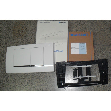 PLACCA TWICO  TWLINE 2 TASTI BIANCO CROMO