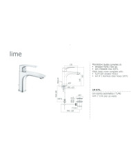 MIX LAVABO CON SCARICO 11/4 PAFFONI LIME
