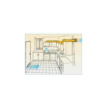 AERAZ COPRIFORO PER TUBO RETTANG. 120 X 60 BIANCO