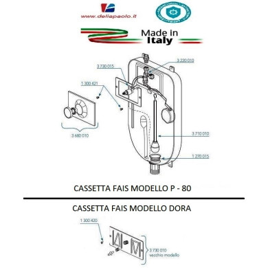 PLACCA INTERNA FAIS DORA TIPO VECCHIO