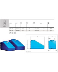 SERBATOIO POLIETILENE SOTTOSCALA SSC 300 LITRI