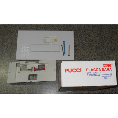 PLACCA E CONTROPLACCA 1 TASTO SARA
