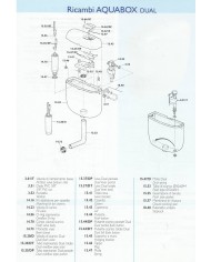 VALVOLA CENTRALE AQUABOX MONO E  DOPPIO TASTO