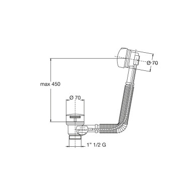 COLONNA VASCA AUTOMATICA EXTENSA