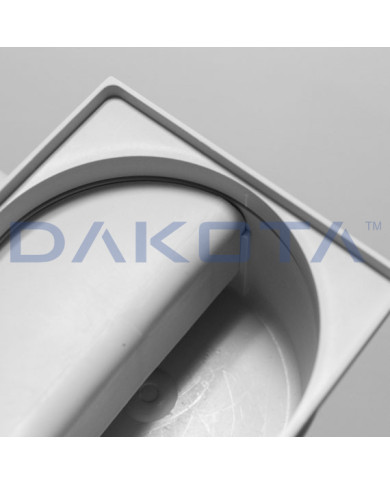 CHIUSINO SIFONATO 10.5 X 10.5 DA 50 LATERALE INOX
