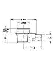 POZZETTO GOGO SIFONE ESTRAIBILE GRIGLIA INOX 50 MM