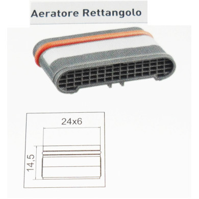 AERATORE NEOPERL RETTANGOLARE 24 X 6 MM