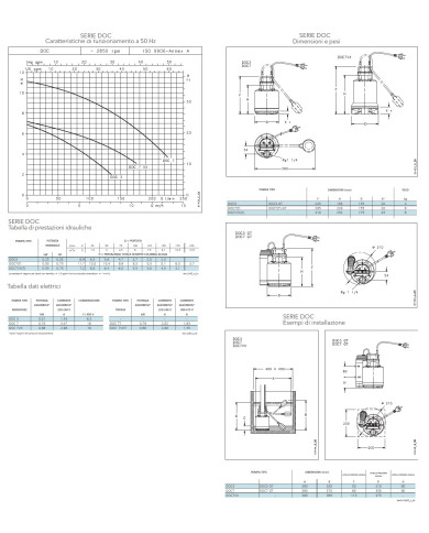 LOWARA DOC 7 / A  MONOFASE CON GALLEGGIANTE