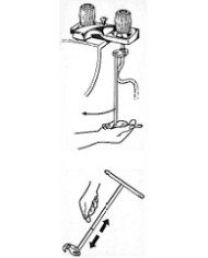 CHIAVE TELESCOPICA PER LAVABI 10-32 MM