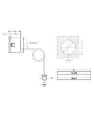 MANOMETRO CAPILLARE DIAMETRO 40 MM 6 BAR 1/4 X 1MM