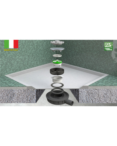SIFONE PIATTO DOCCIA DA 90 ULTRAFLAT LYONNAISE 40
